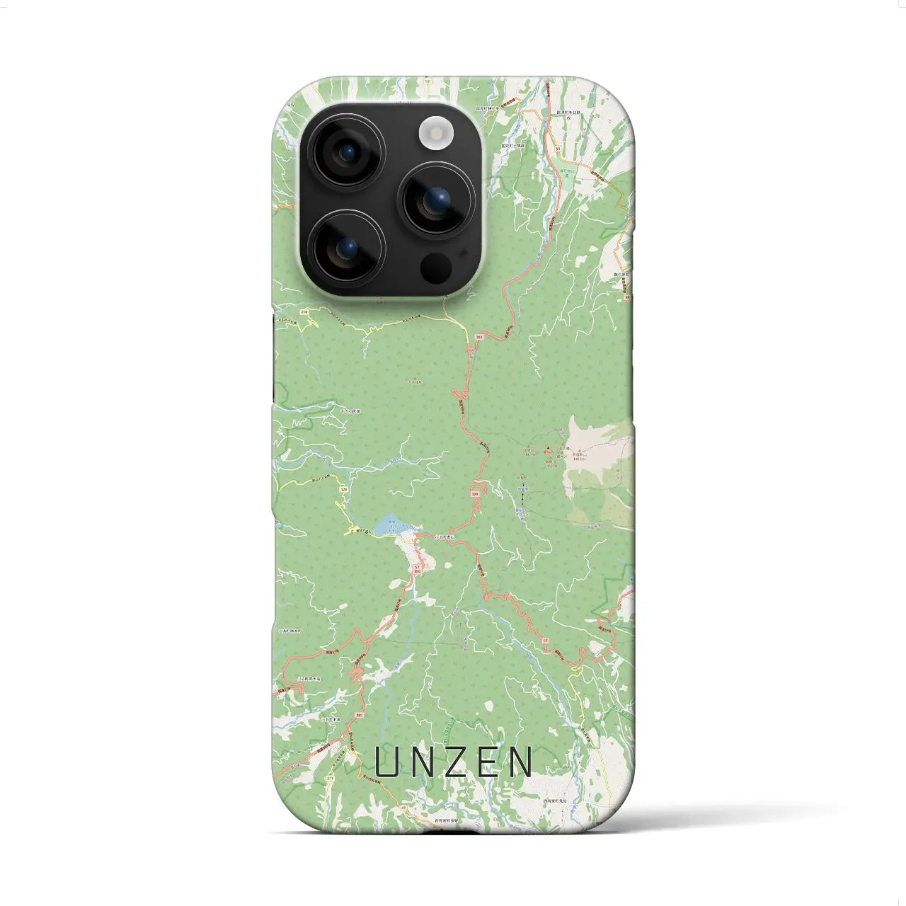 【雲仙(長崎県)】地図柄iPhoneケース(バックカバータイプ)