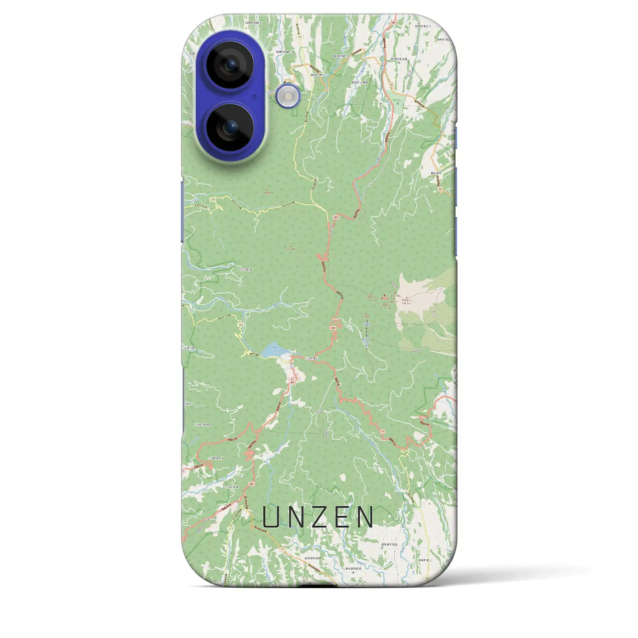 【雲仙(長崎県)】地図柄iPhoneケース(バックカバータイプ)ナチュラル・iPhone 16 Pro Max 用