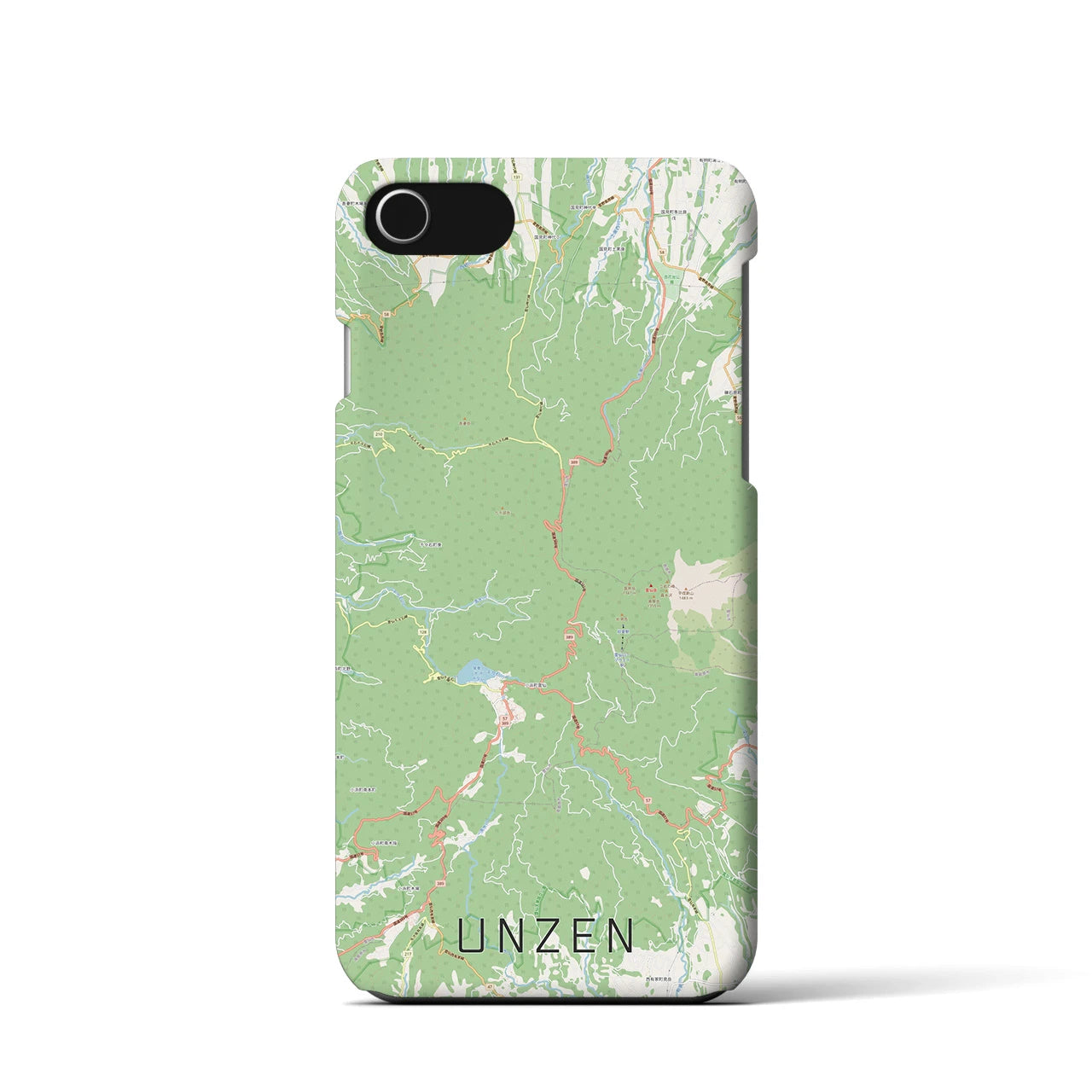 【雲仙(長崎県)】地図柄iPhoneケース(バックカバータイプ)