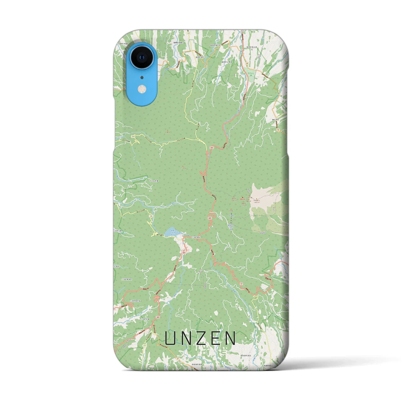【雲仙(長崎県)】地図柄iPhoneケース(バックカバータイプ)