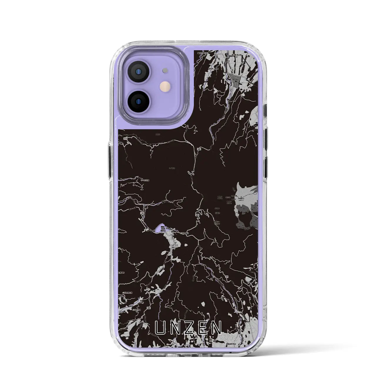 【雲仙(長崎県)】地図柄iPhoneケース(MagSafeタイプ)