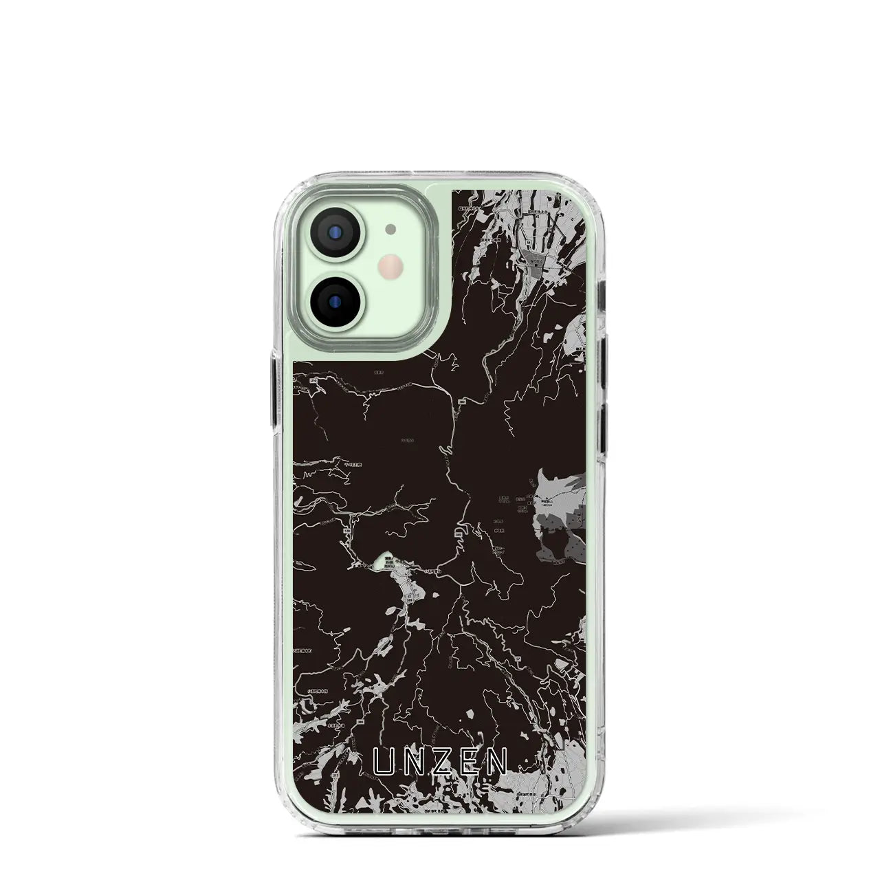 【雲仙(長崎県)】地図柄iPhoneケース(MagSafeタイプ)