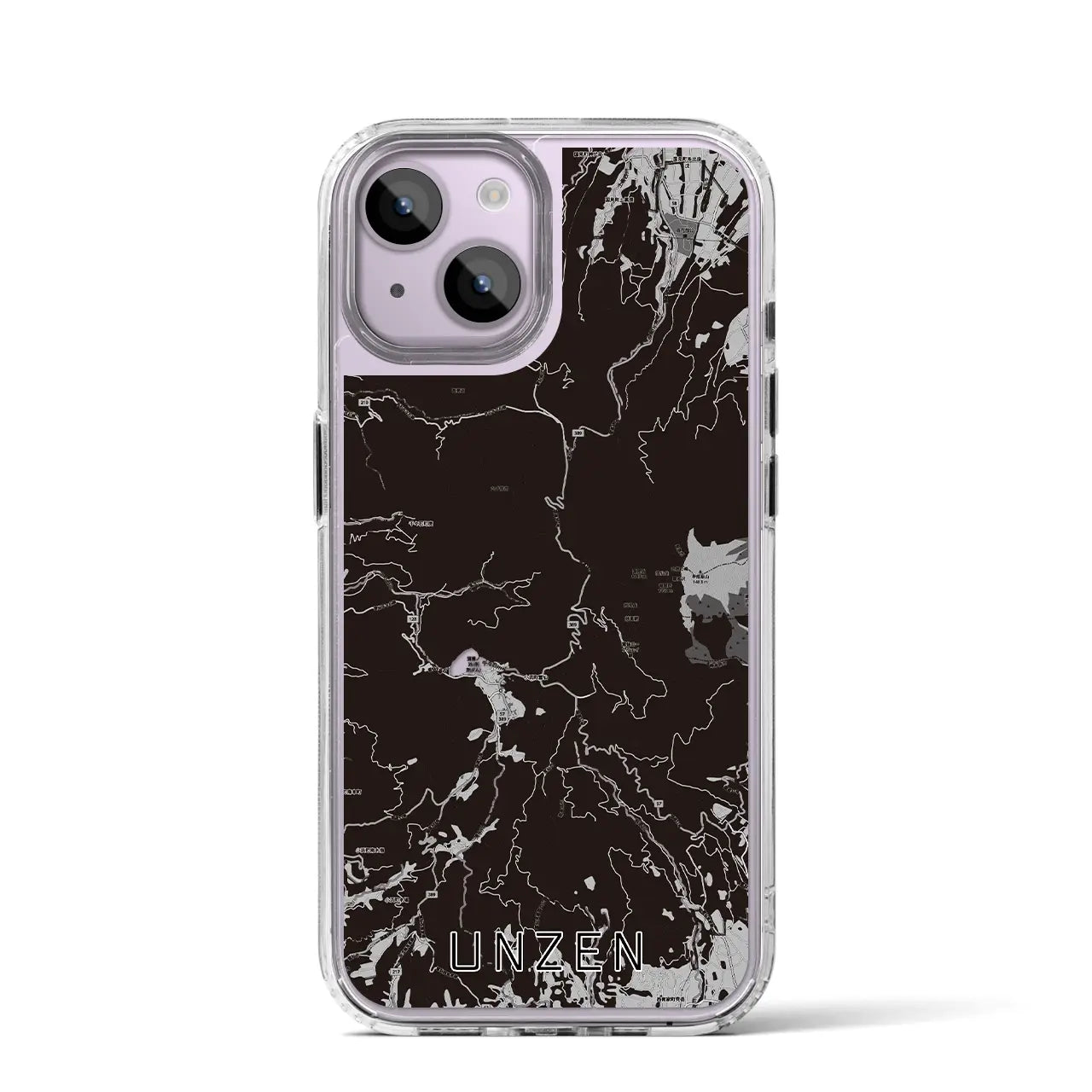【雲仙(長崎県)】地図柄iPhoneケース(MagSafeタイプ)