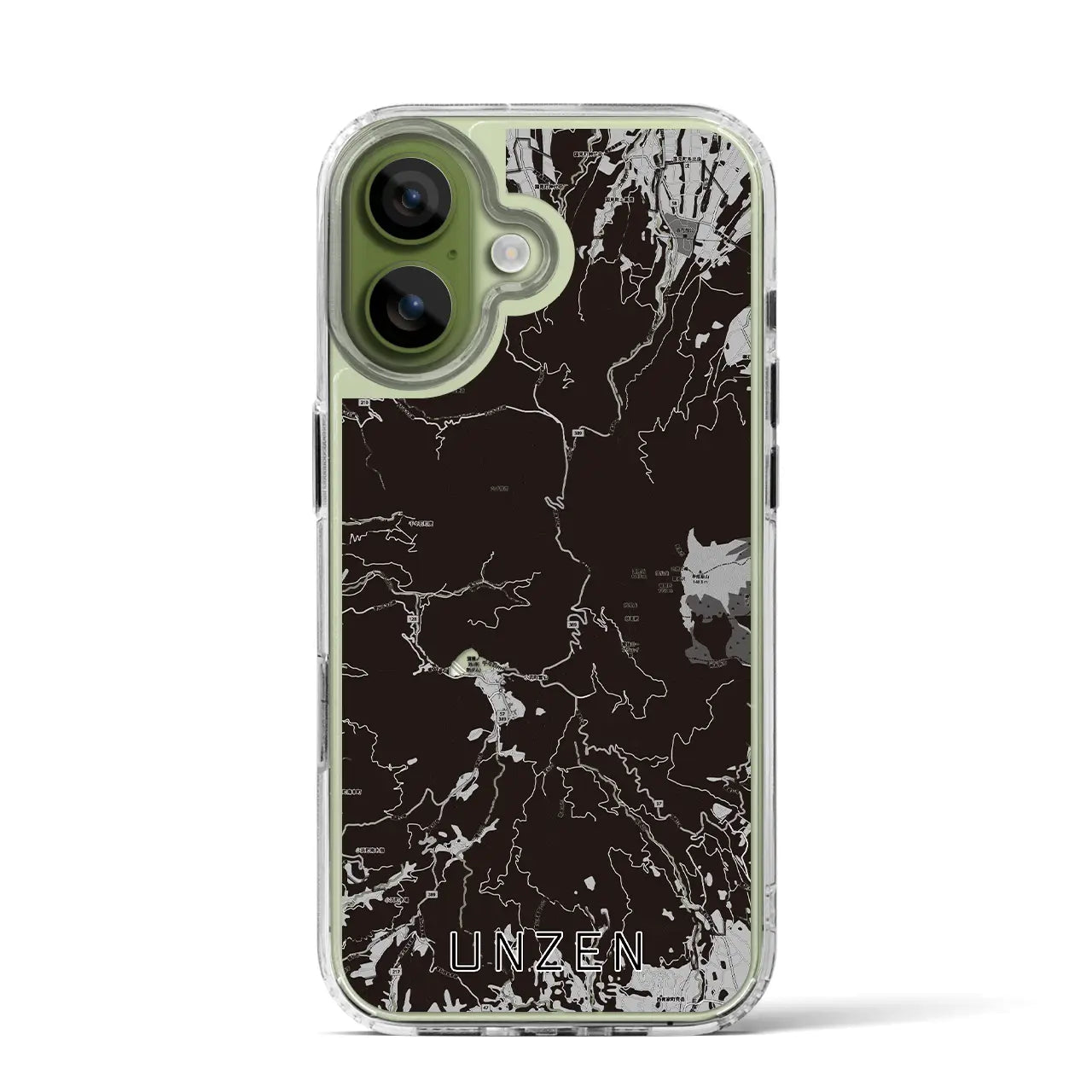 【雲仙(長崎県)】地図柄iPhoneケース(MagSafeタイプ)