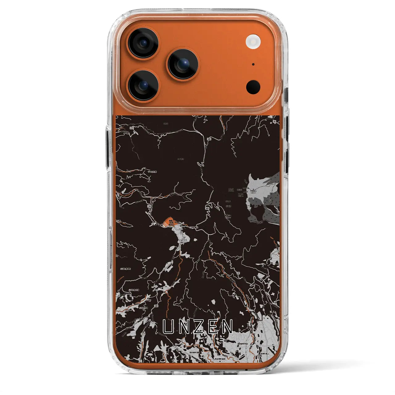 【雲仙(長崎県)】地図柄iPhoneケース(MagSafeタイプ)