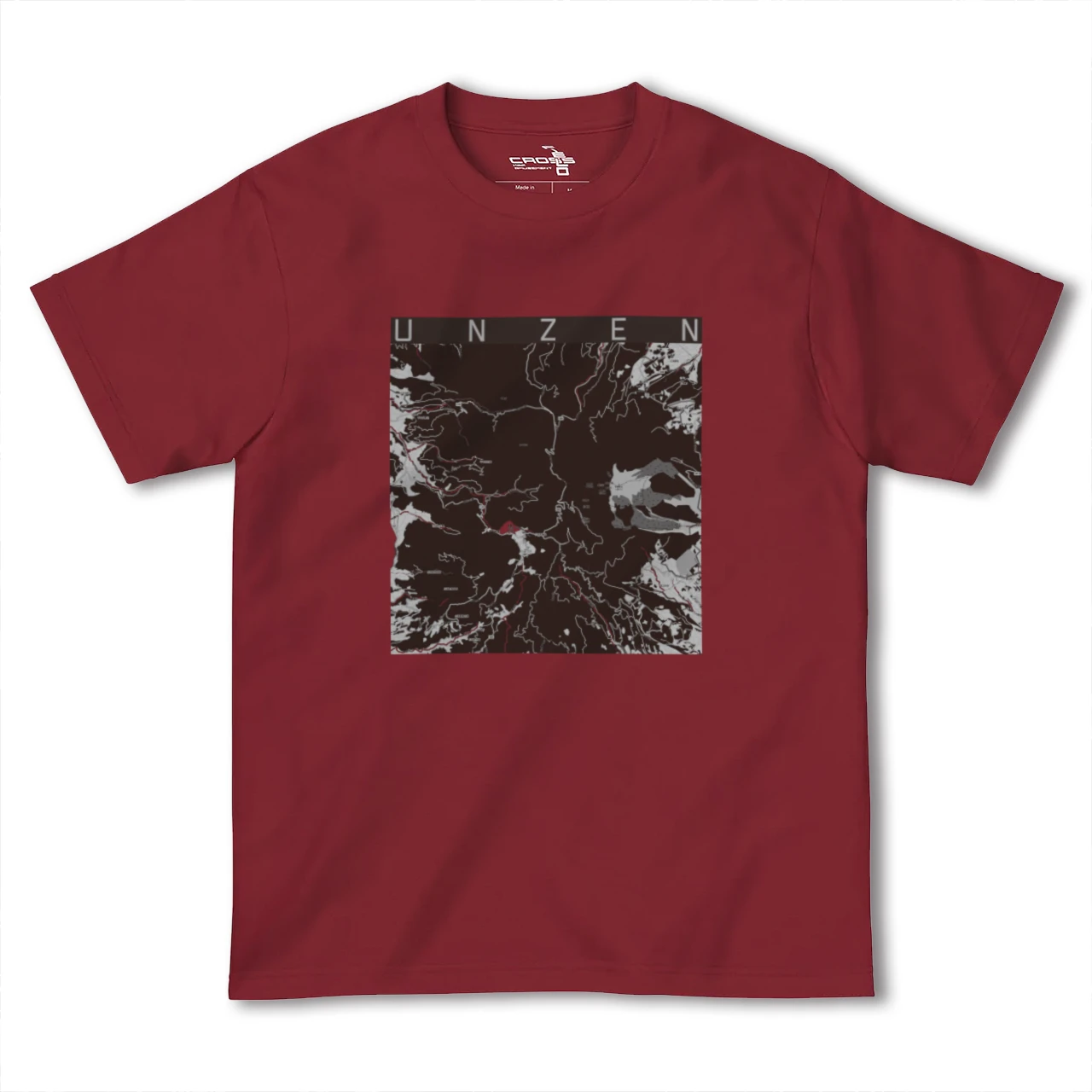 【雲仙(長崎県)】地図柄ヘビーウェイトTシャツ