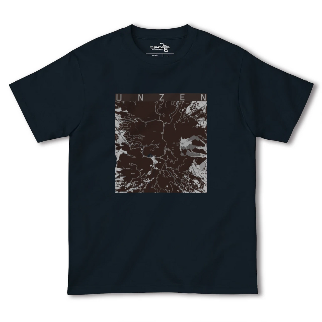 【雲仙(長崎県)】地図柄ヘビーウェイトTシャツ