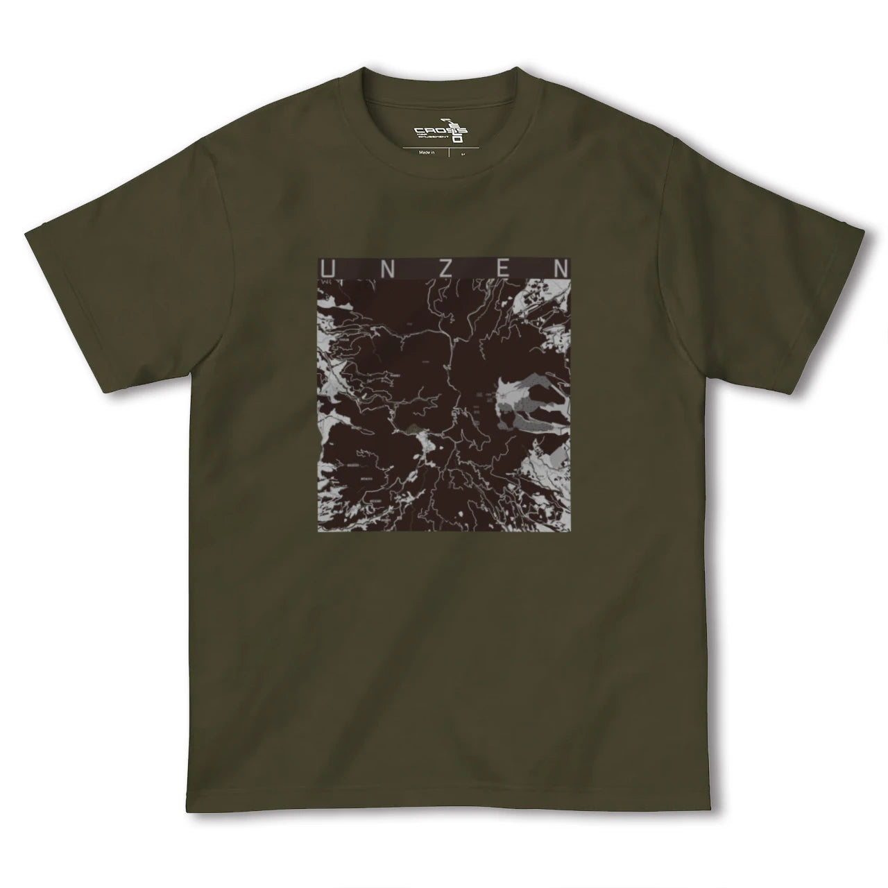【雲仙(長崎県)】地図柄ヘビーウェイトTシャツ