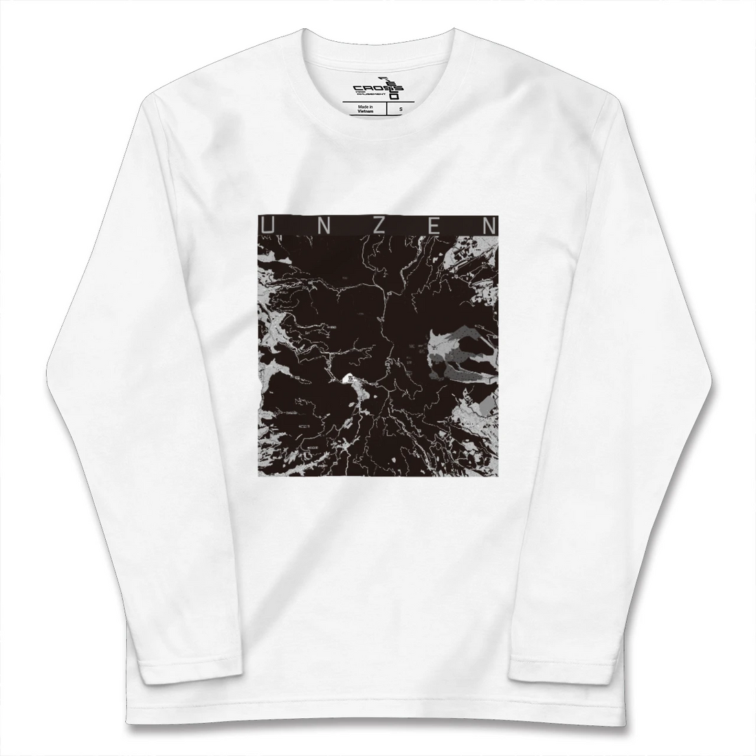 【雲仙(長崎県)】地図柄ロングスリーブTシャツ