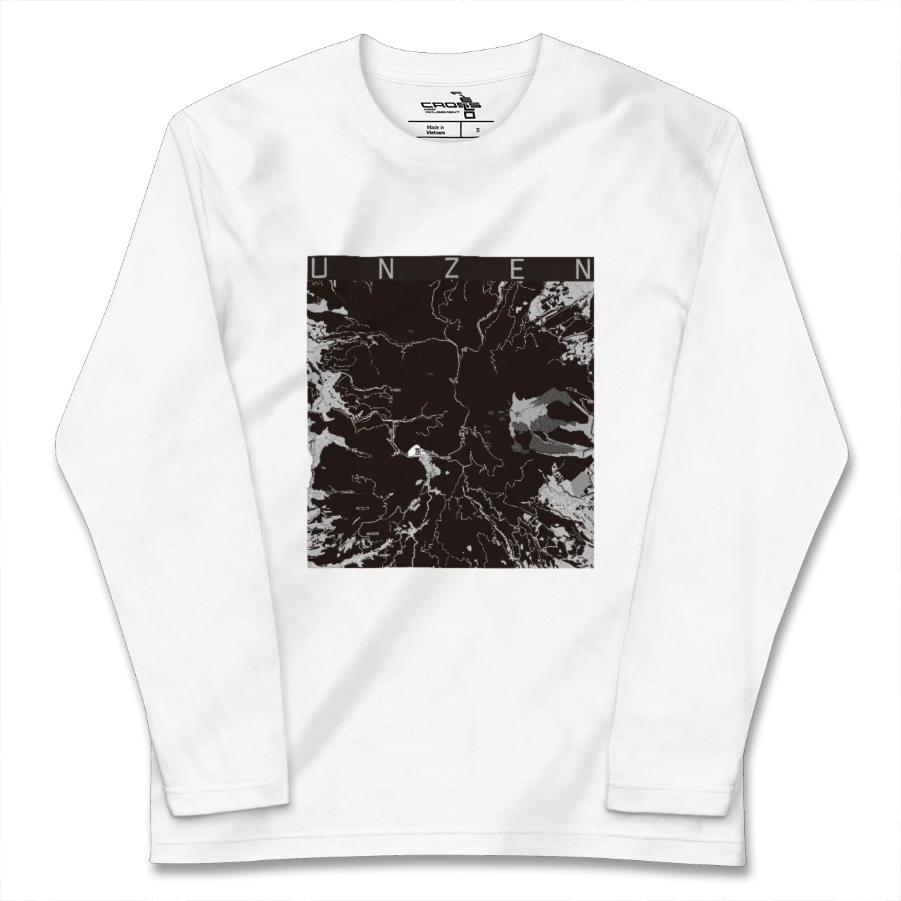 【雲仙(長崎県)】地図柄ロングスリーブTシャツ