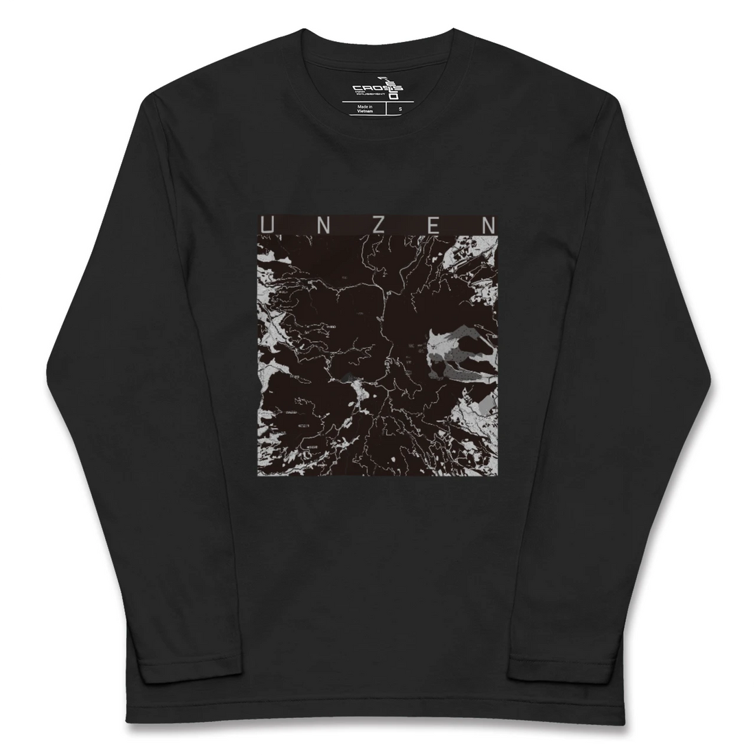 【雲仙(長崎県)】地図柄ロングスリーブTシャツ