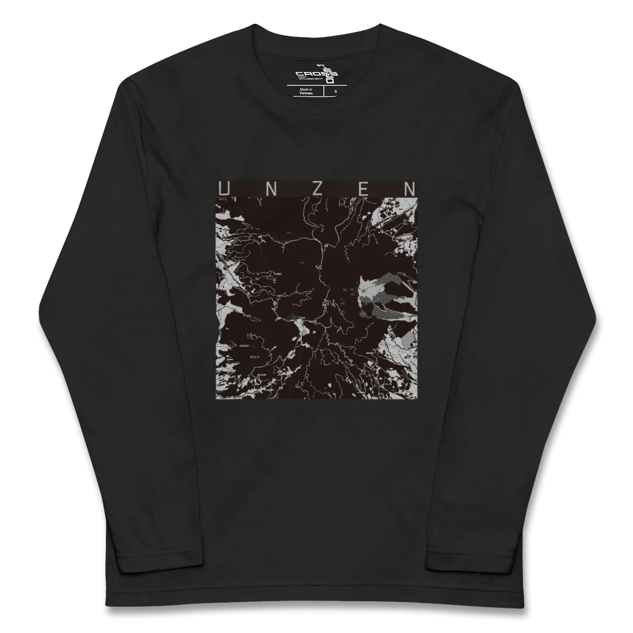 【雲仙(長崎県)】地図柄ロングスリーブTシャツ