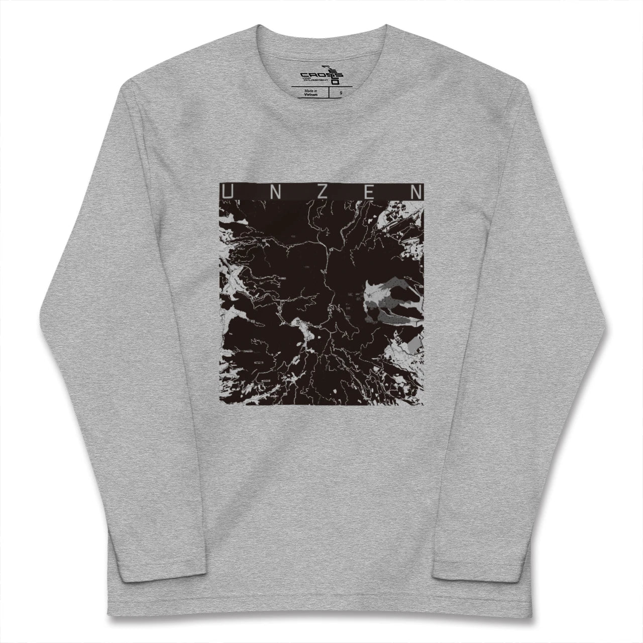 【雲仙(長崎県)】地図柄ロングスリーブTシャツ