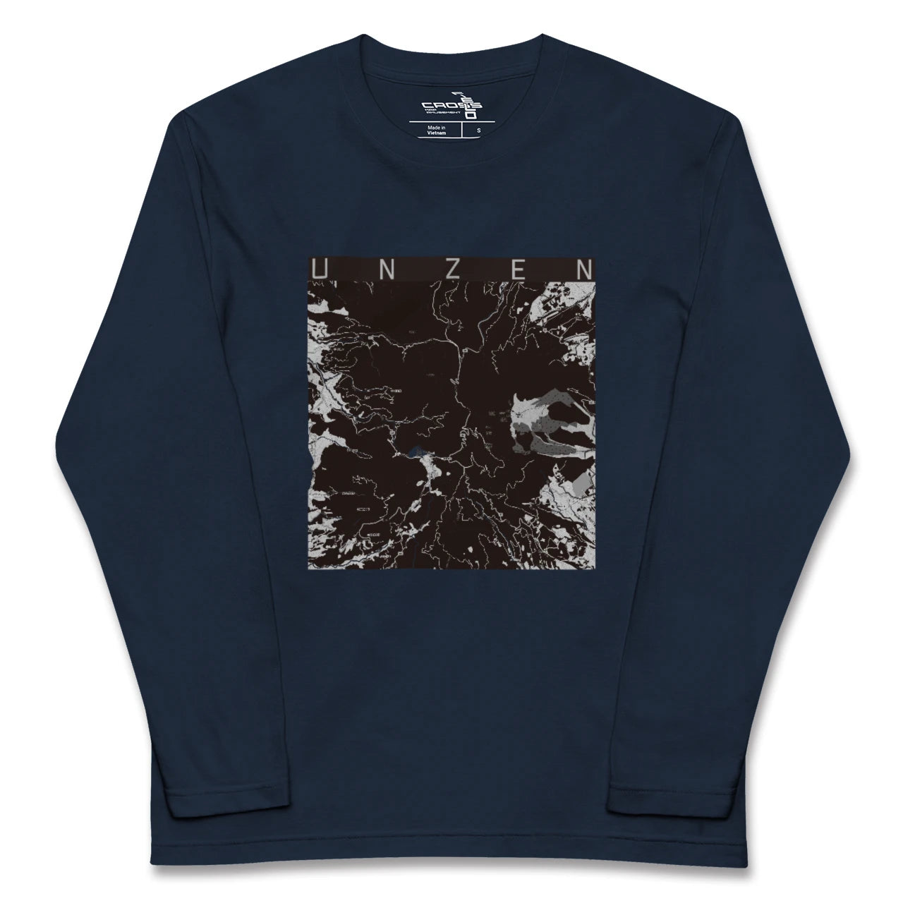 【雲仙(長崎県)】地図柄ロングスリーブTシャツ