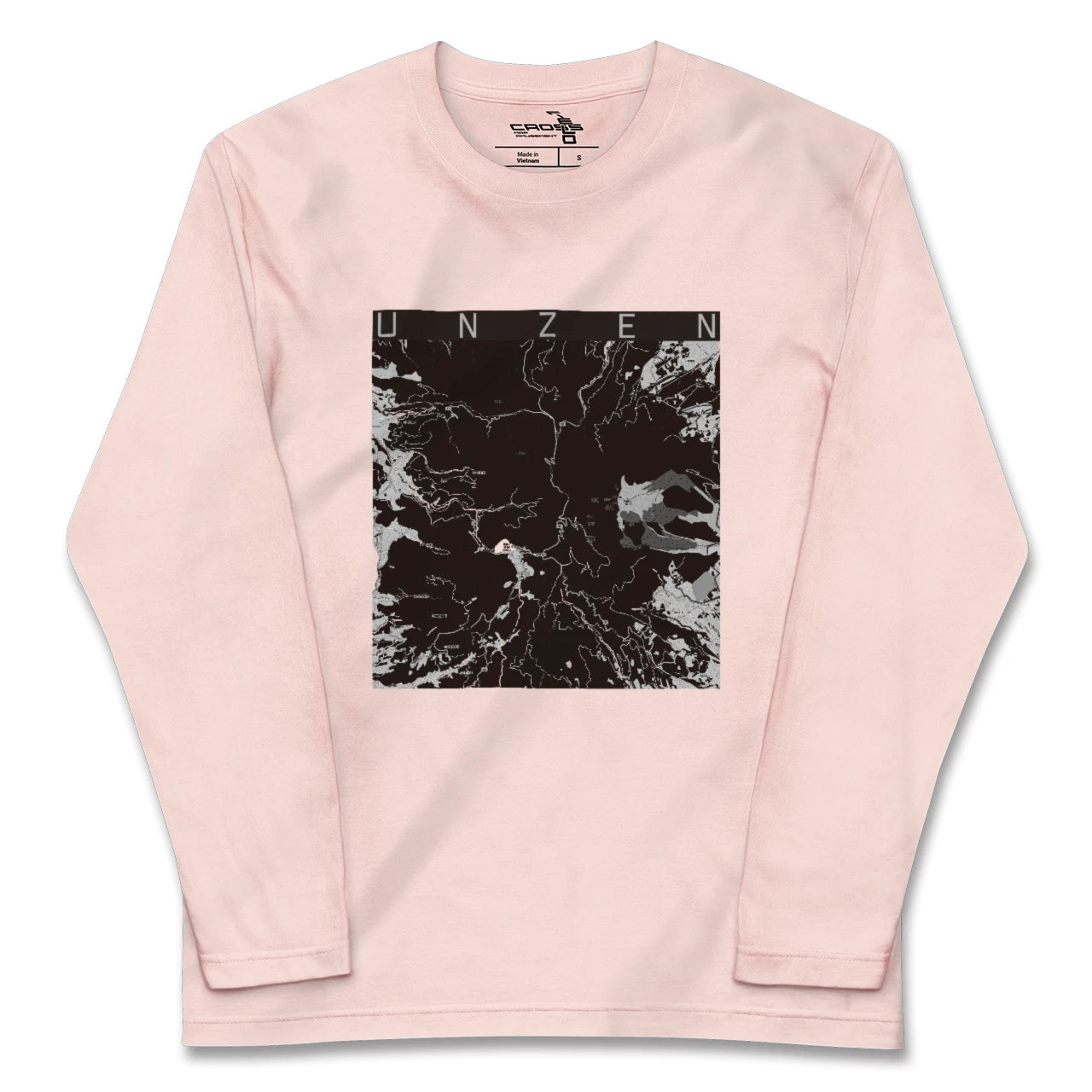 【雲仙(長崎県)】地図柄ロングスリーブTシャツ