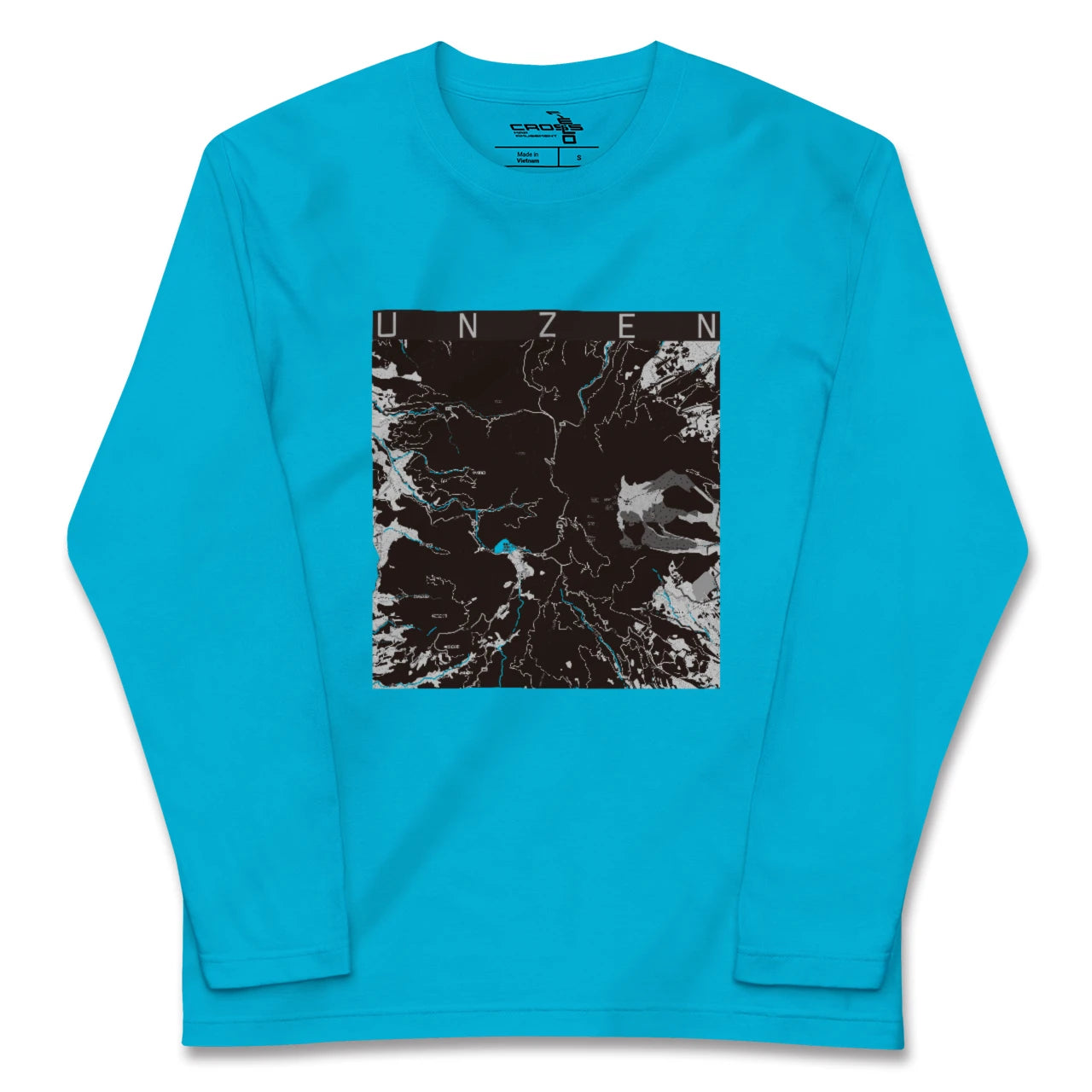 【雲仙(長崎県)】地図柄ロングスリーブTシャツ