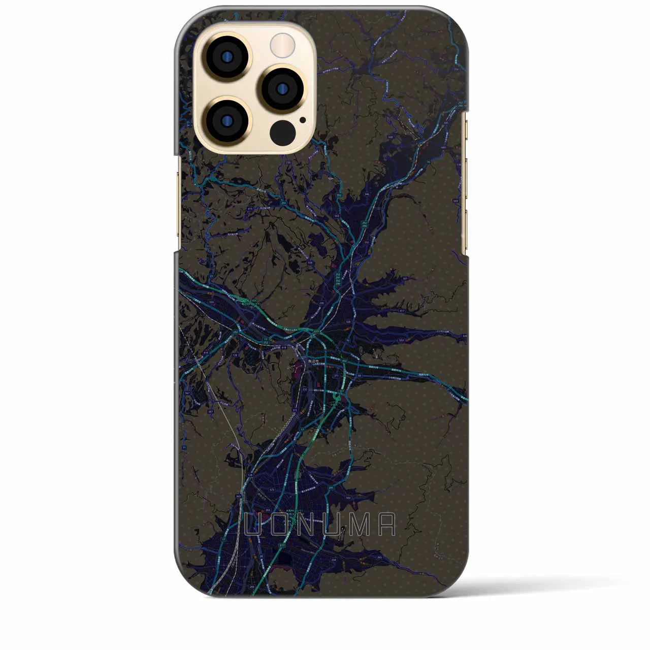 【魚沼(新潟県)】地図柄iPhoneケース(バックカバータイプ)