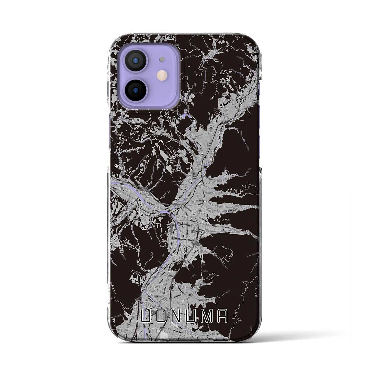 【魚沼(新潟県)】地図柄iPhoneケース(クリアタイプ)