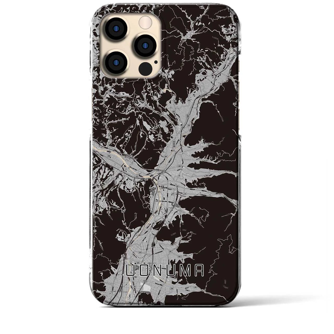 【魚沼(新潟県)】地図柄iPhoneケース(クリアタイプ)