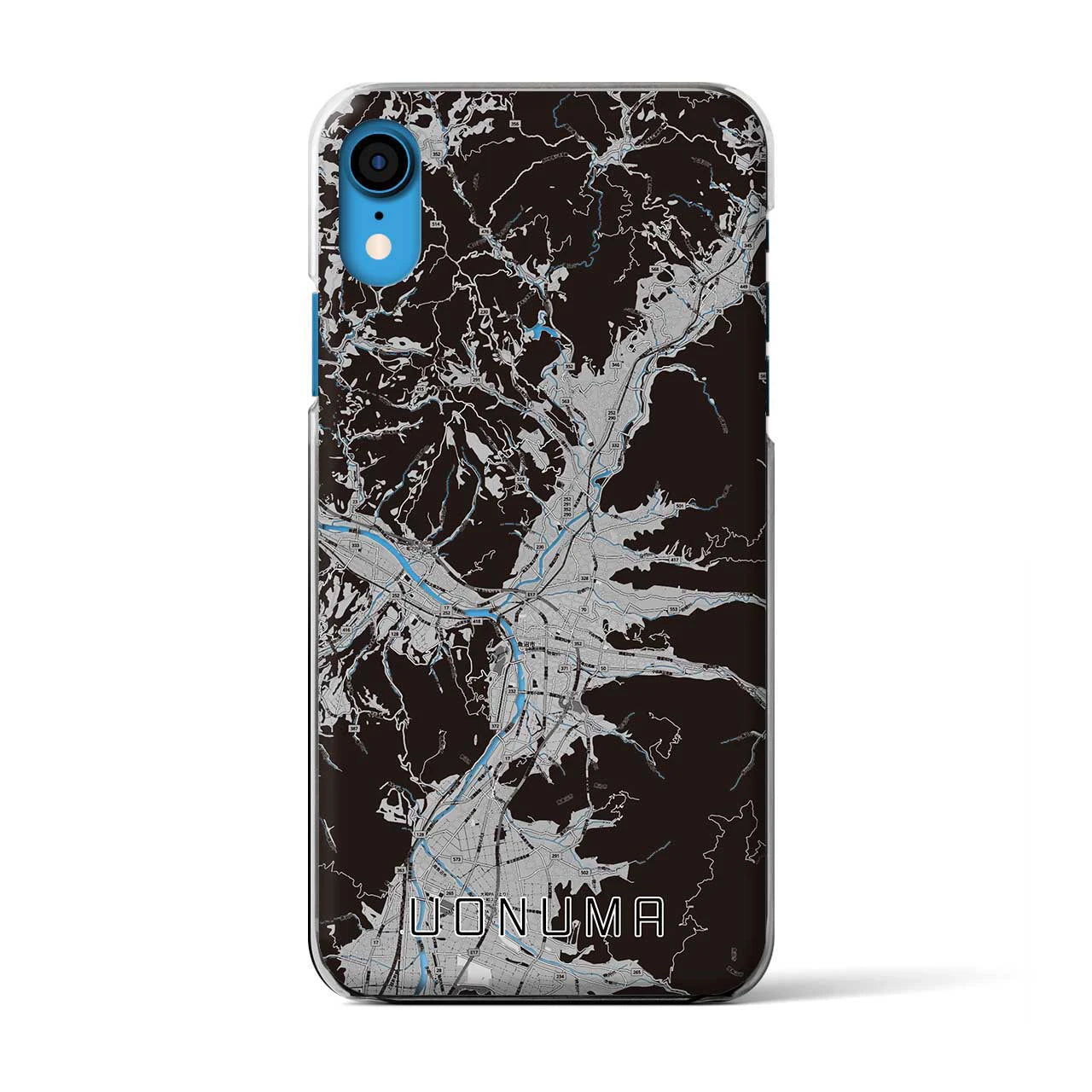 【魚沼(新潟県)】地図柄iPhoneケース(クリアタイプ)