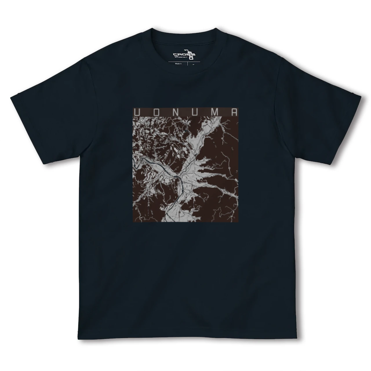 【魚沼(新潟県)】地図柄ヘビーウェイトTシャツ