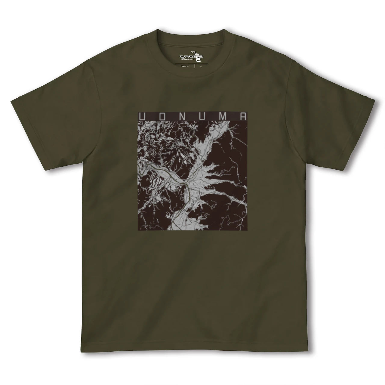 【魚沼(新潟県)】地図柄ヘビーウェイトTシャツ