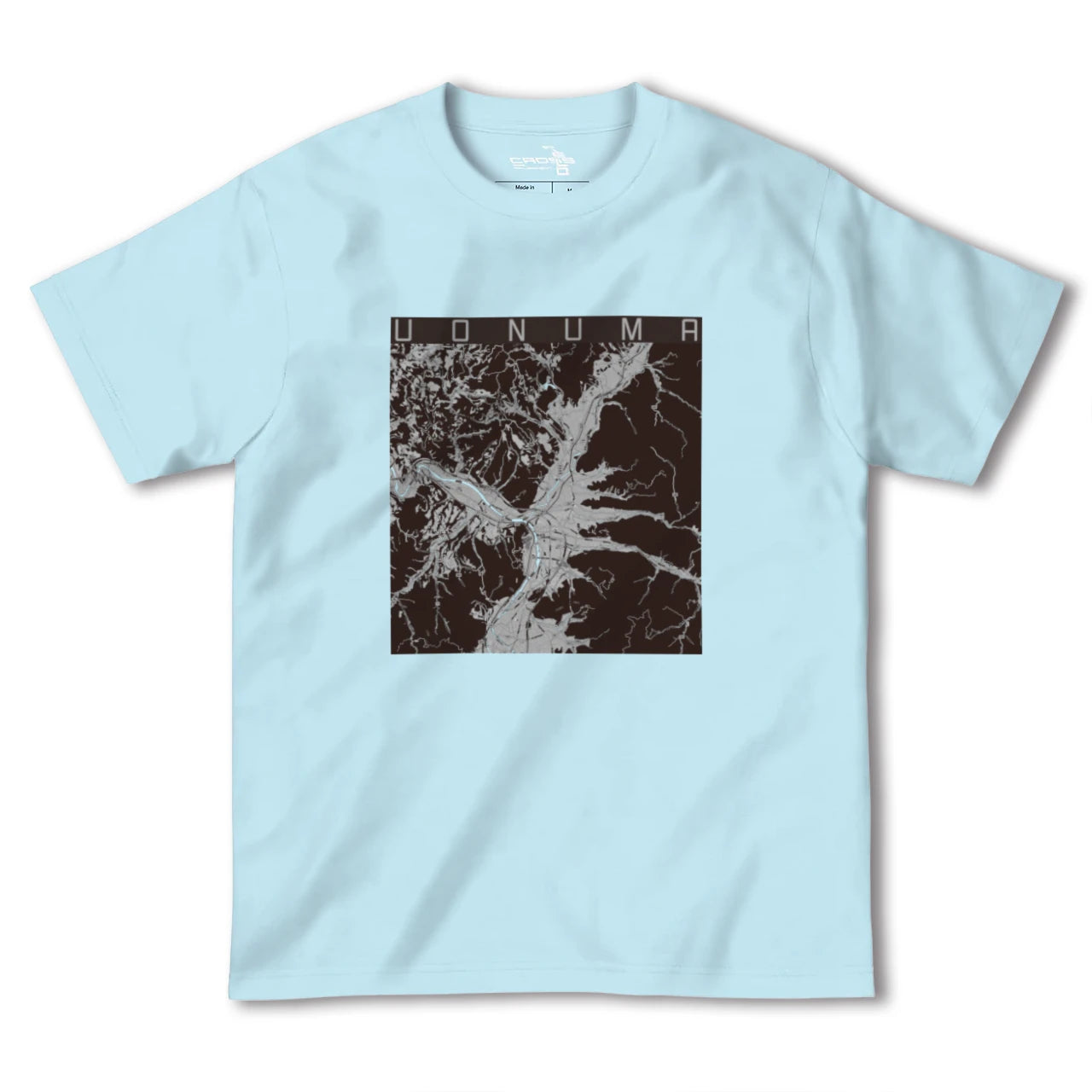 【魚沼(新潟県)】地図柄ヘビーウェイトTシャツ
