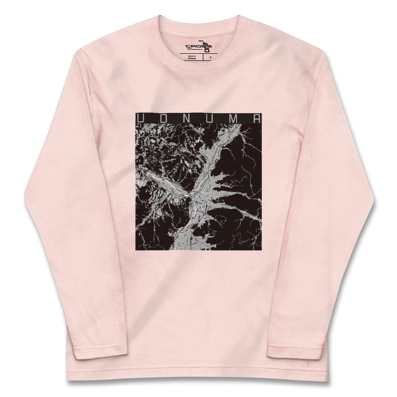 【魚沼(新潟県)】地図柄ロングスリーブTシャツ