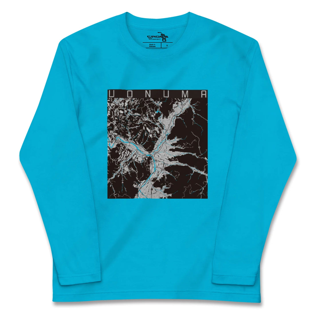 【魚沼(新潟県)】地図柄ロングスリーブTシャツ