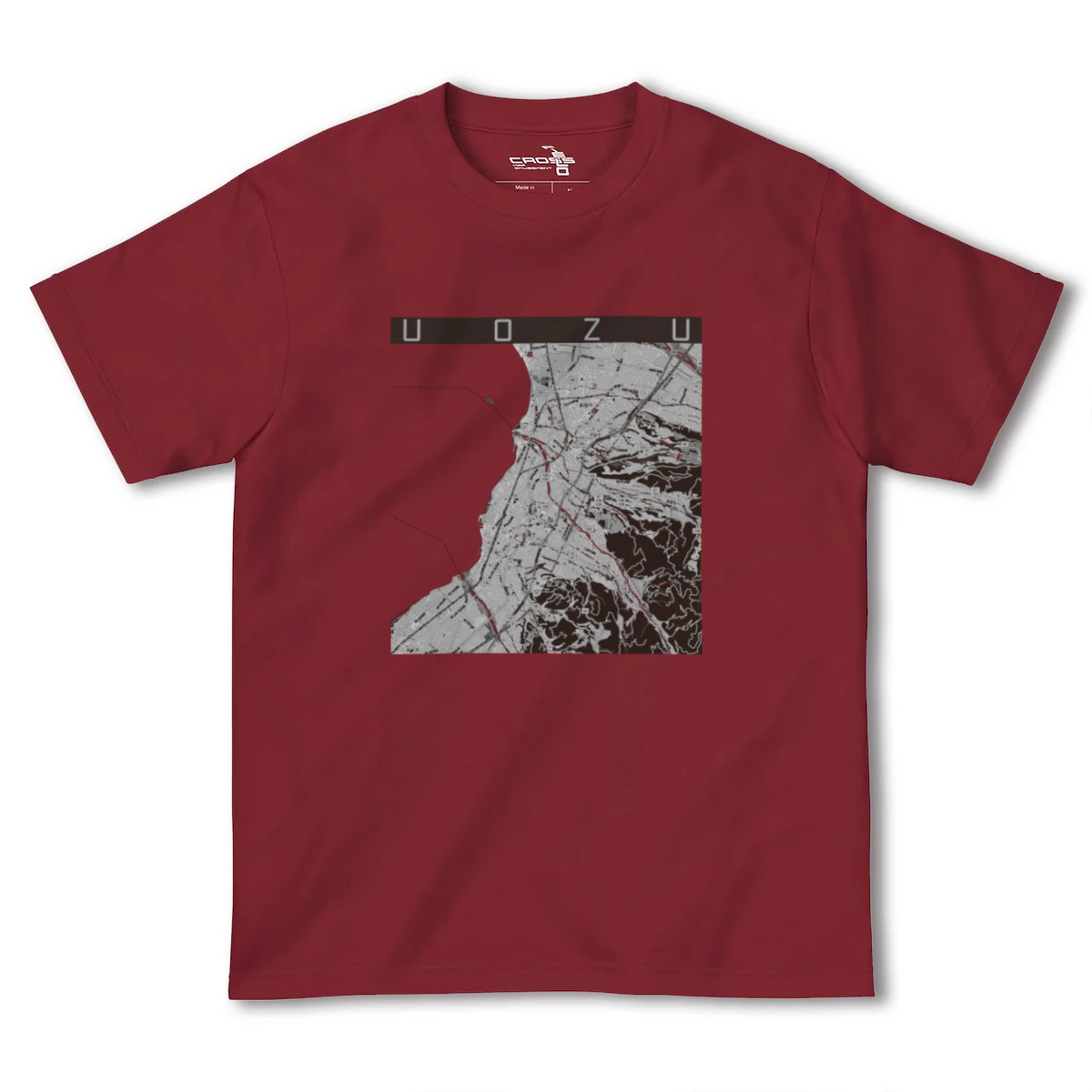 【魚津(富山県)】地図柄ヘビーウェイトTシャツ
