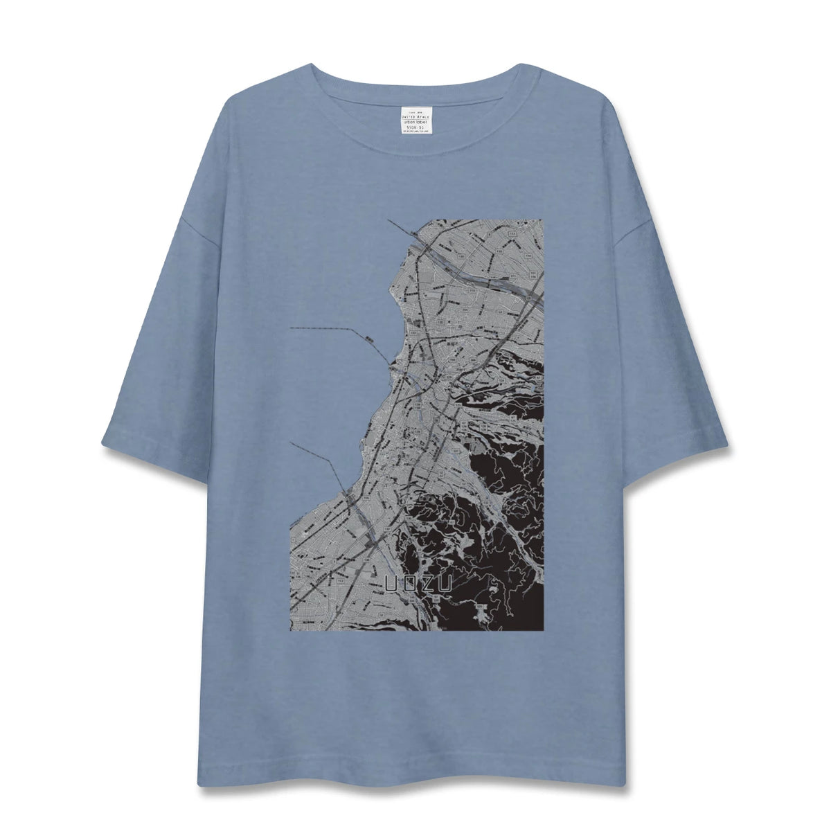 【魚津(富山県)】地図柄ビッグシルエットTシャツ