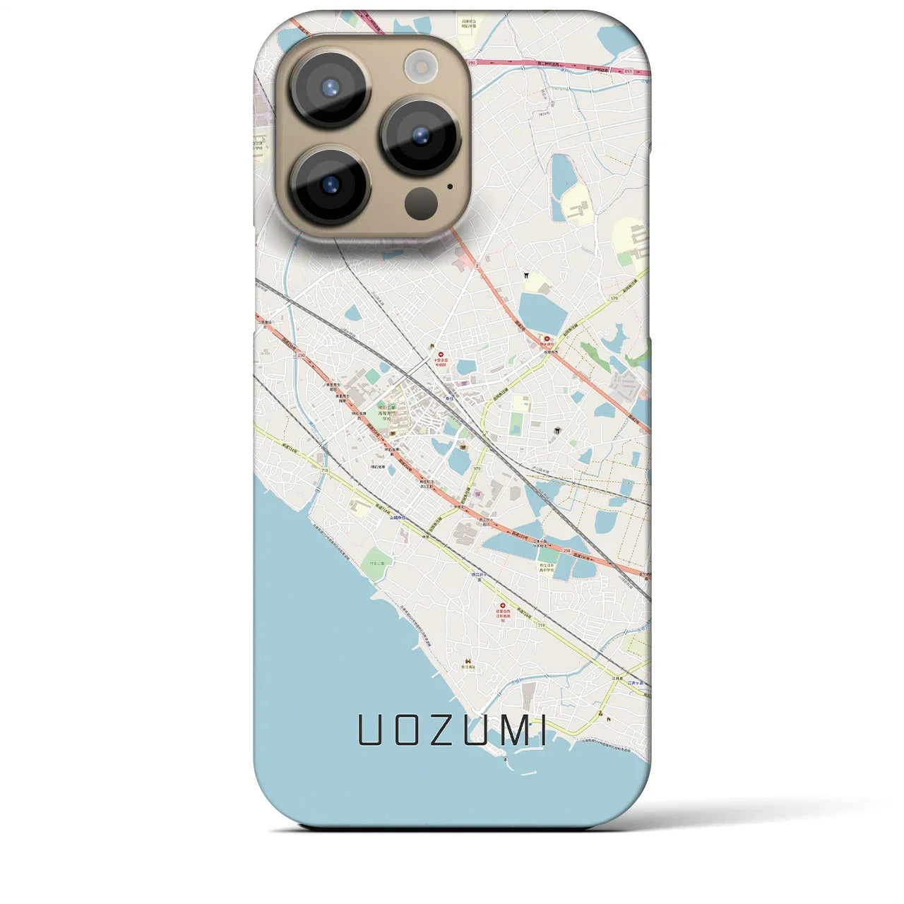 【魚住(兵庫県)】地図柄iPhoneケース(バックカバータイプ)