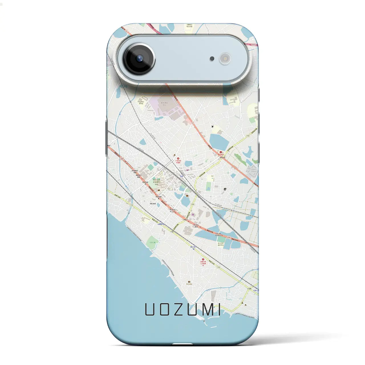 【魚住(兵庫県)】地図柄iPhoneケース(バックカバータイプ)ナチュラル・iPhone 17 Pro Max 用