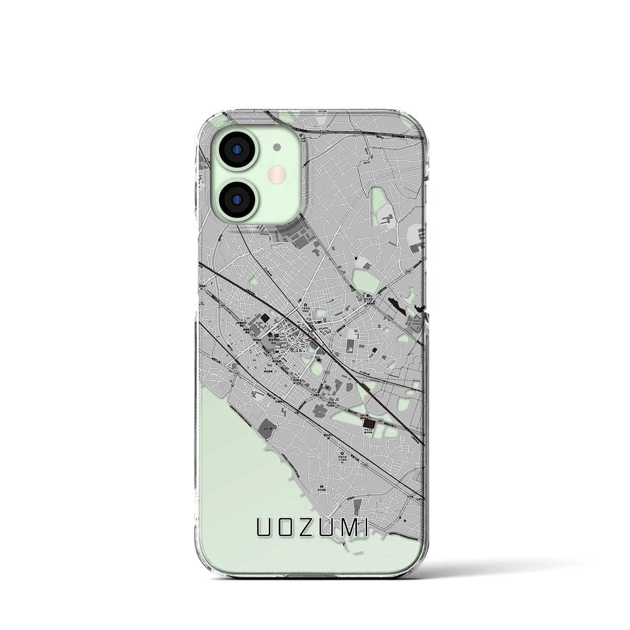 【魚住(兵庫県)】地図柄iPhoneケース(クリアタイプ)