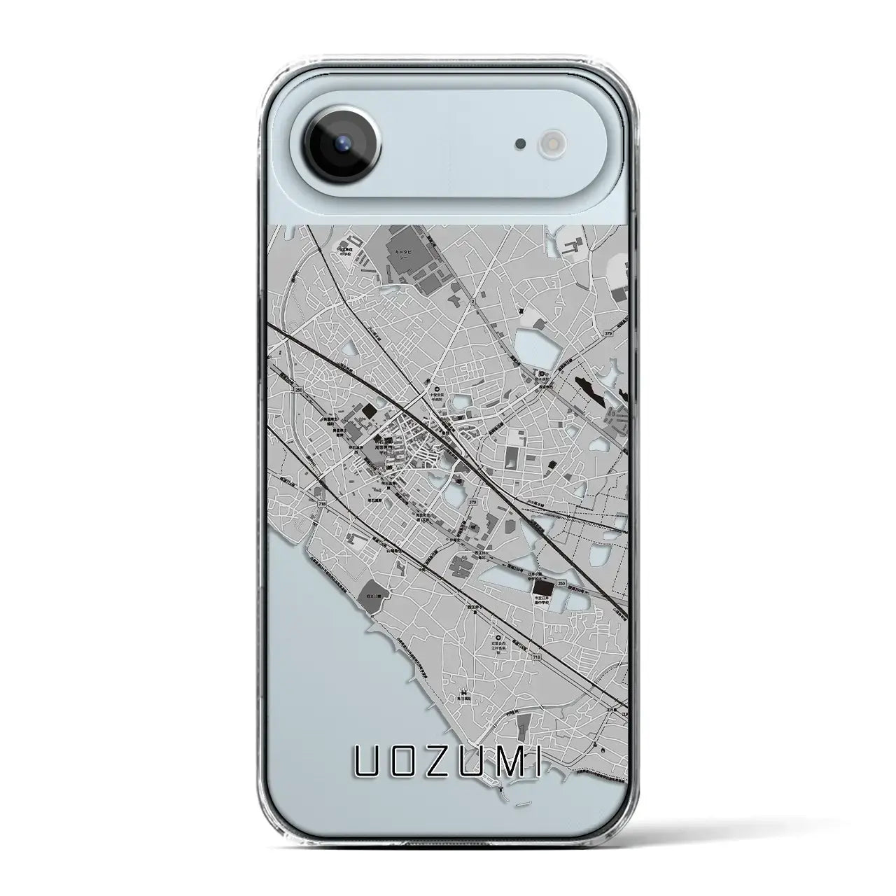 【魚住(兵庫県)】地図柄iPhoneケース(クリアタイプ)