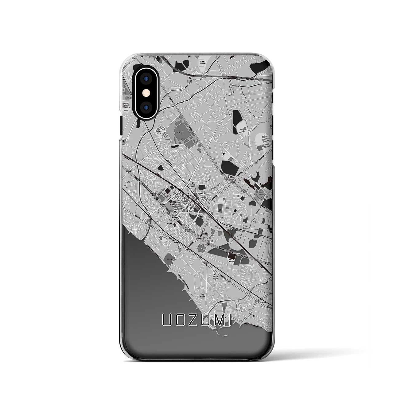 【魚住(兵庫県)】地図柄iPhoneケース(クリアタイプ)