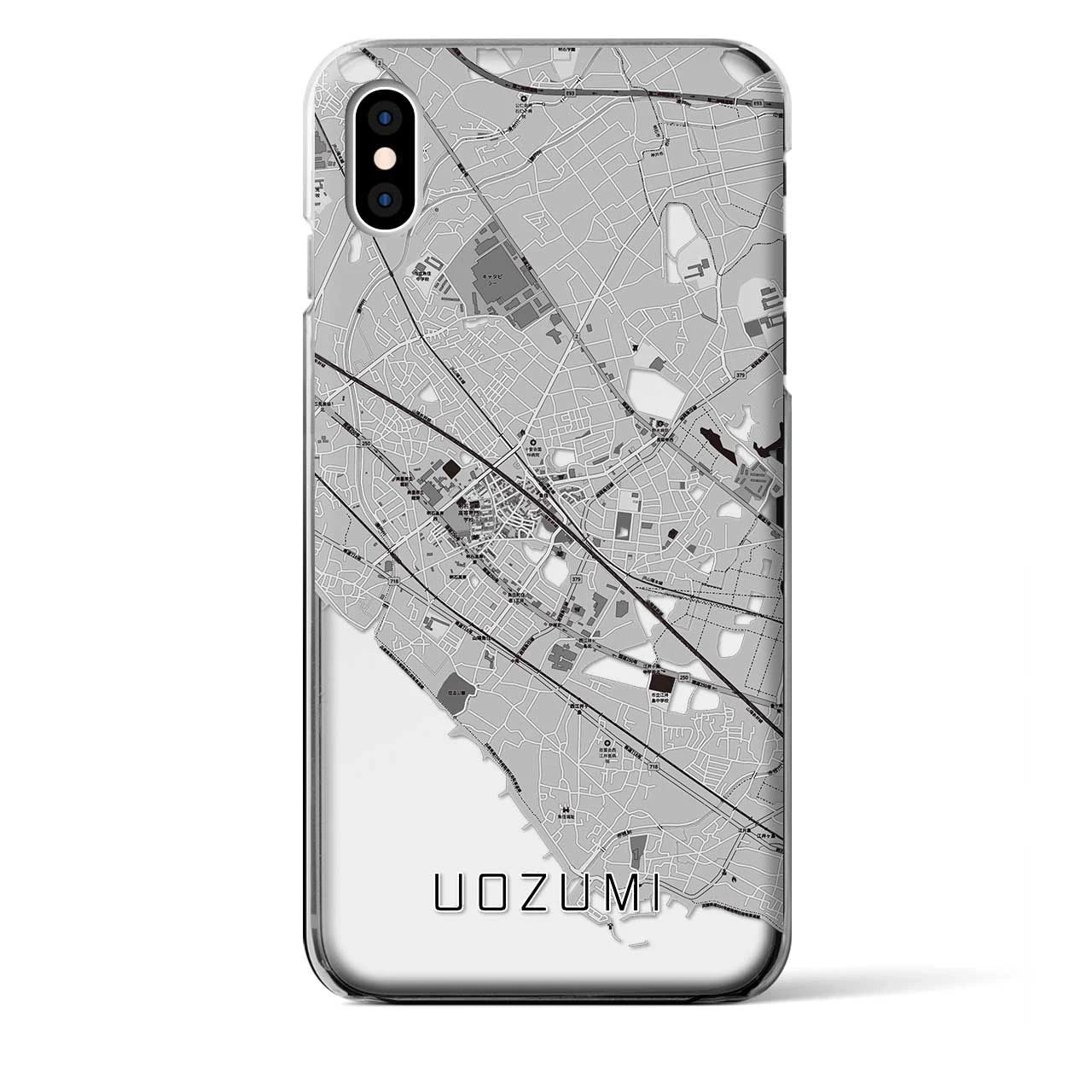 【魚住(兵庫県)】地図柄iPhoneケース(クリアタイプ)