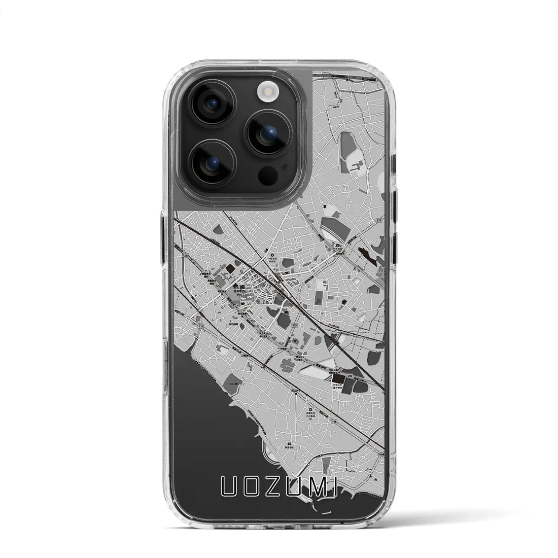 【魚住(兵庫県)】地図柄iPhoneケース(MagSafeタイプ)