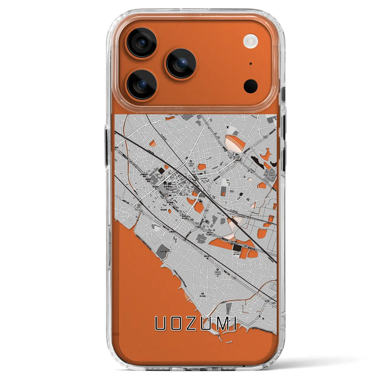 【魚住(兵庫県)】地図柄iPhoneケース(MagSafeタイプ)