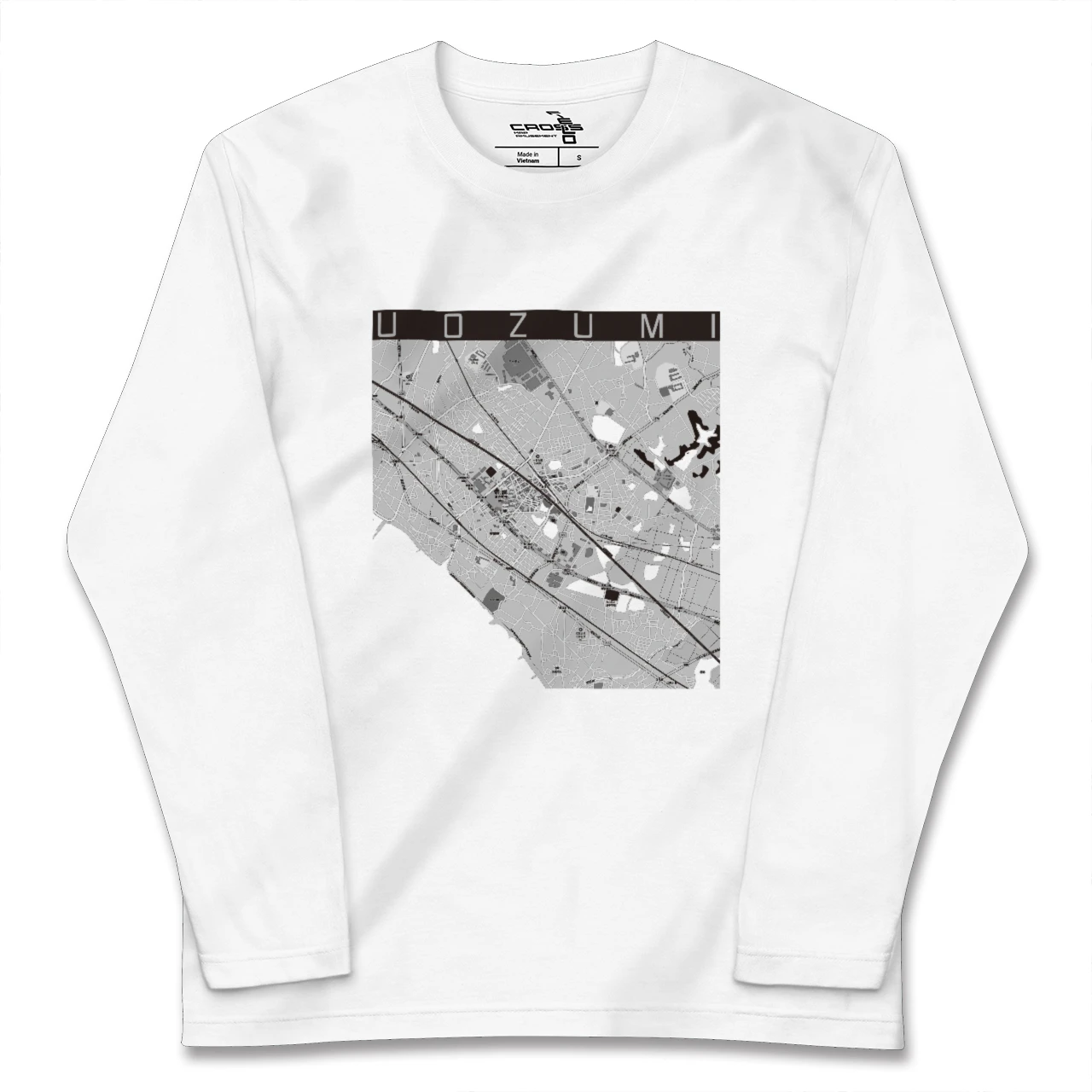 【魚住(兵庫県)】地図柄ロングスリーブTシャツ