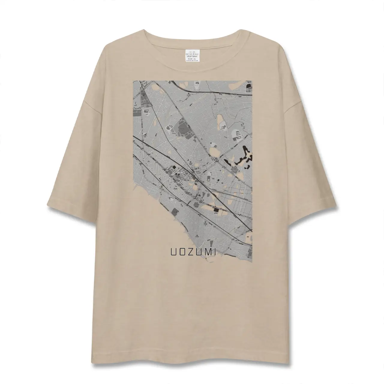 【魚住(兵庫県)】地図柄ビッグシルエットTシャツ