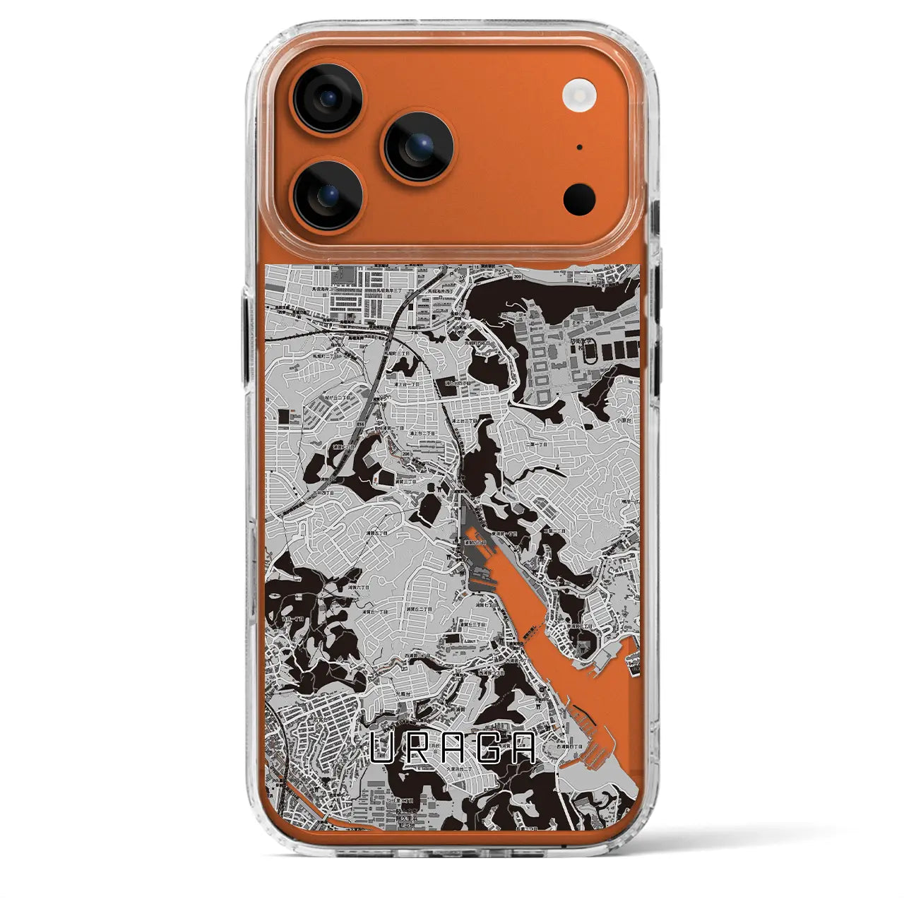 【浦賀(神奈川県)】地図柄iPhoneケース(MagSafeタイプ)