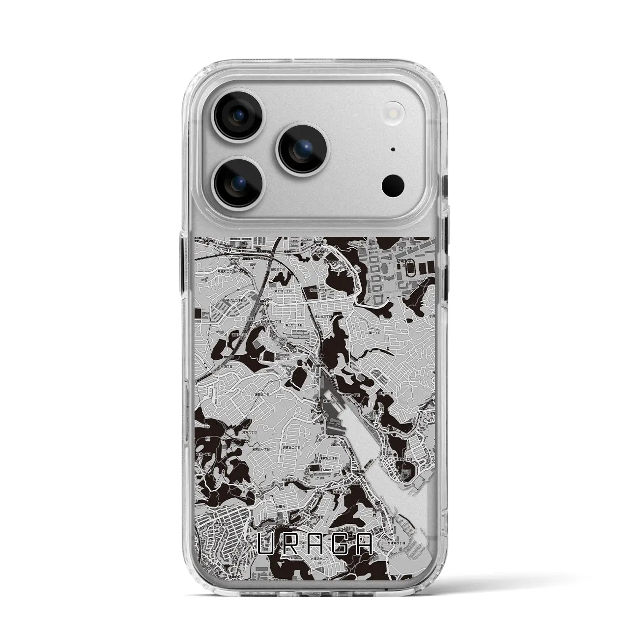 【浦賀(神奈川県)】地図柄iPhoneケース(MagSafeタイプ)