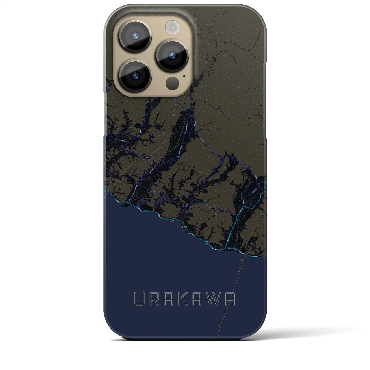 【浦河(北海道)】地図柄iPhoneケース(バックカバータイプ)