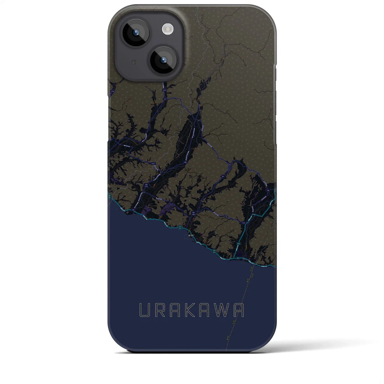 【浦河(北海道)】地図柄iPhoneケース(バックカバータイプ)