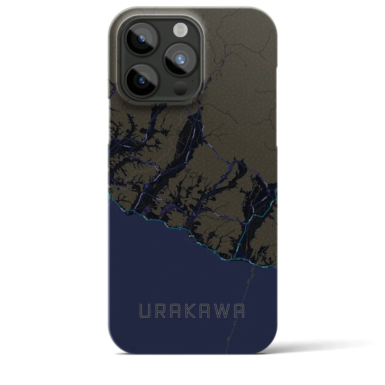 【浦河(北海道)】地図柄iPhoneケース(バックカバータイプ)