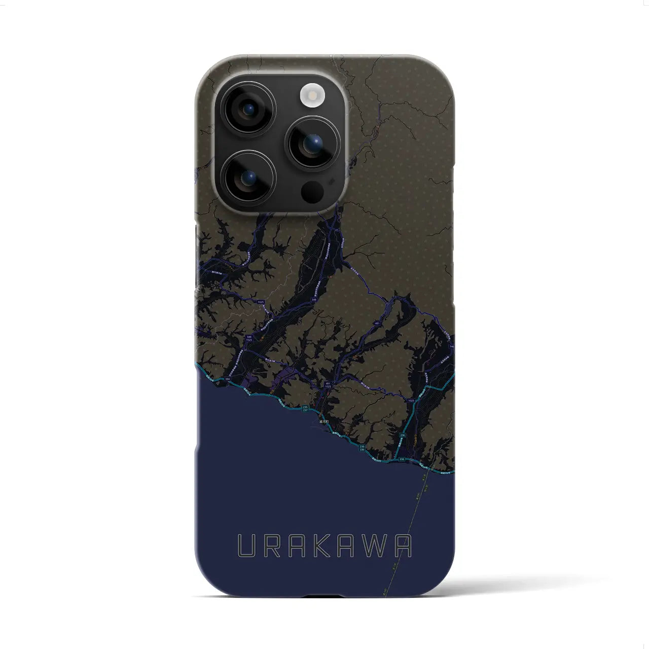 【浦河(北海道)】地図柄iPhoneケース(バックカバータイプ)