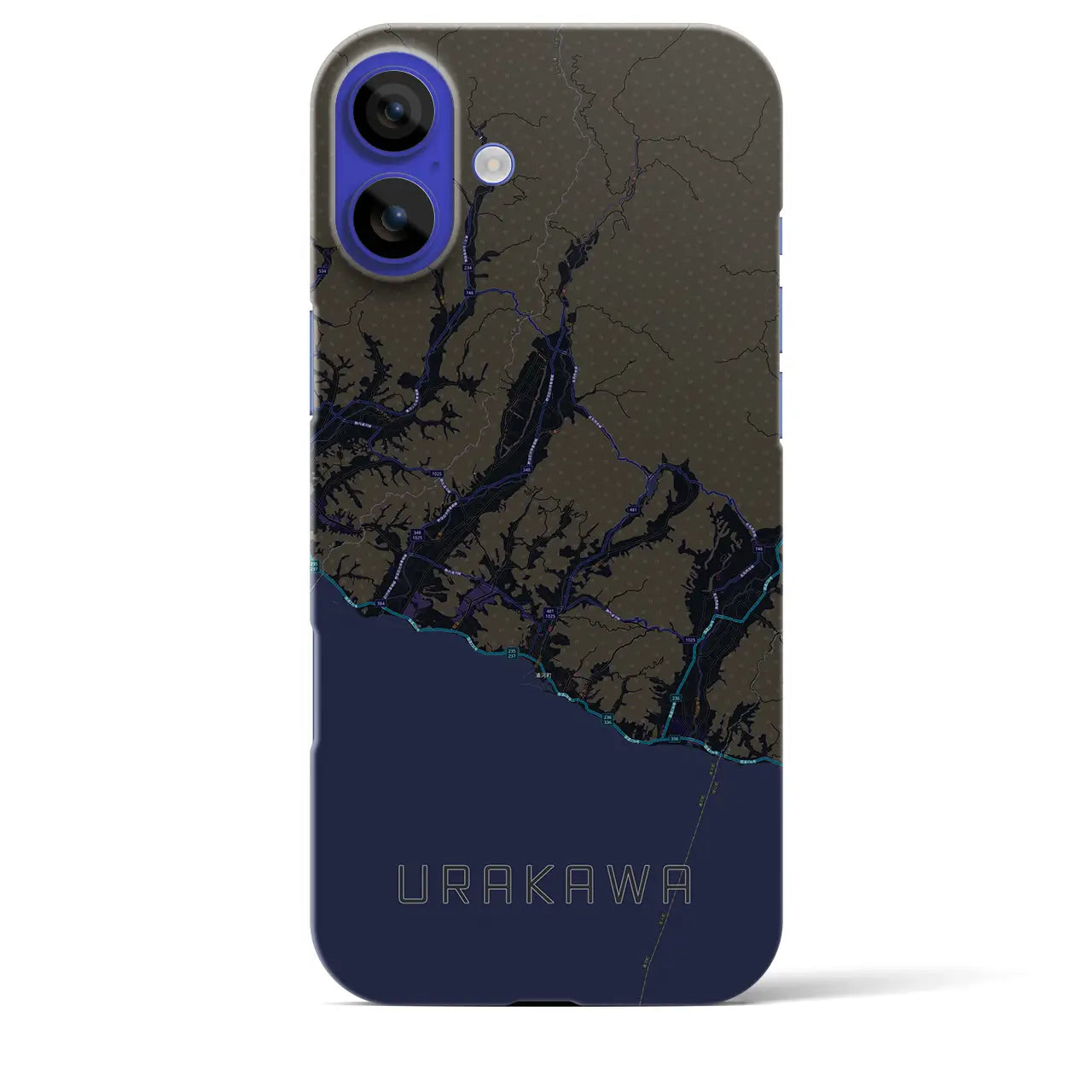 【浦河(北海道)】地図柄iPhoneケース(バックカバータイプ)