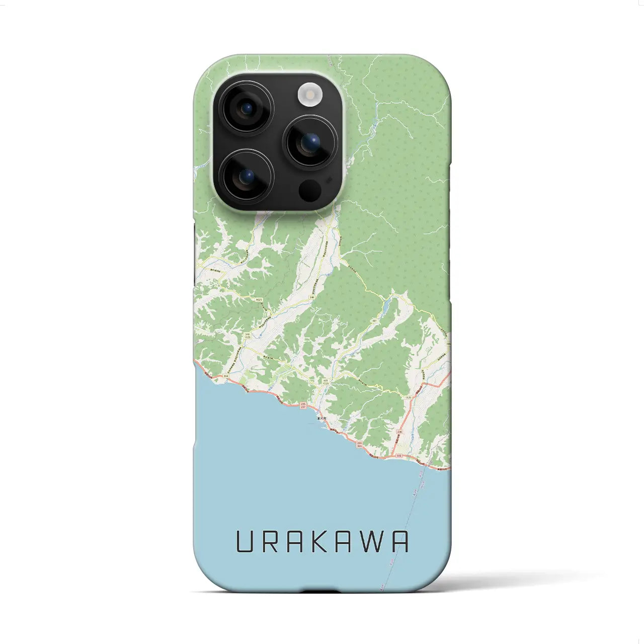 【浦河(北海道)】地図柄iPhoneケース(バックカバータイプ)
