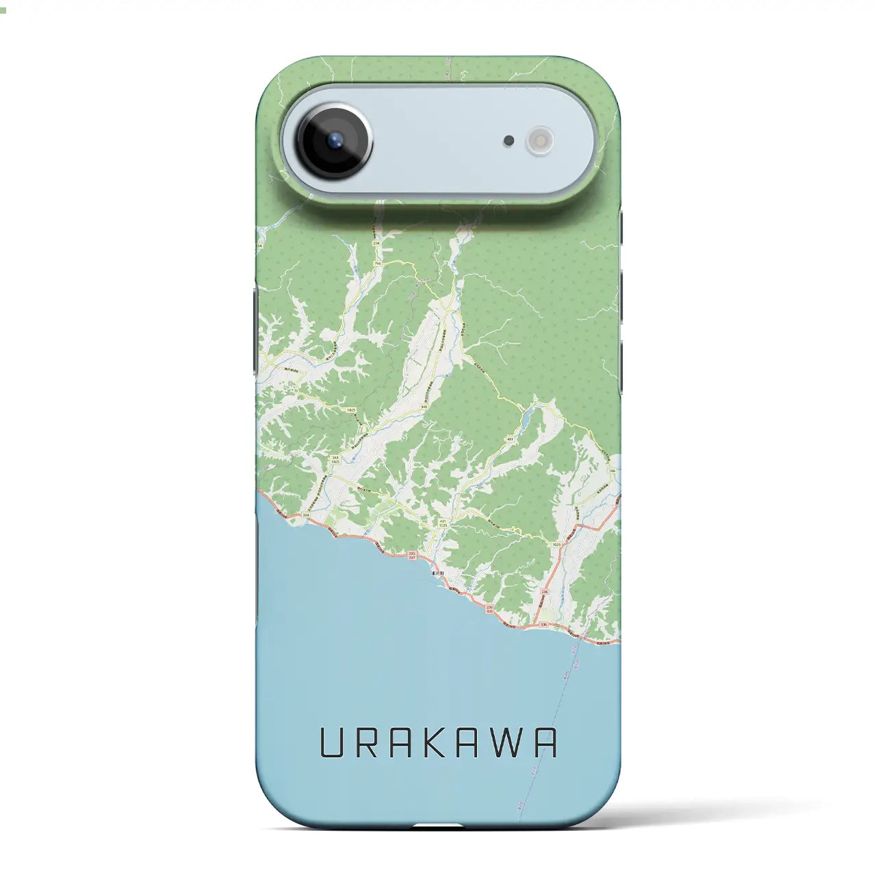 【浦河(北海道)】地図柄iPhoneケース(バックカバータイプ)ナチュラル・iPhone 17 Pro Max 用